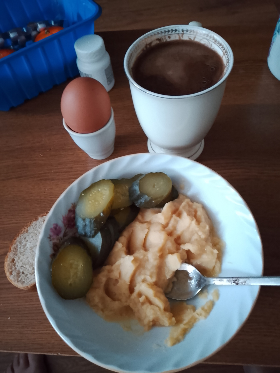 Завтрак вчерашний, весёлый горох:)