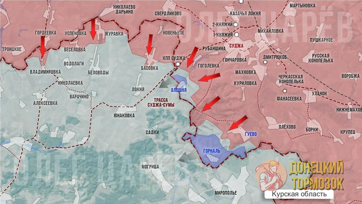    Карта Олега Царёва