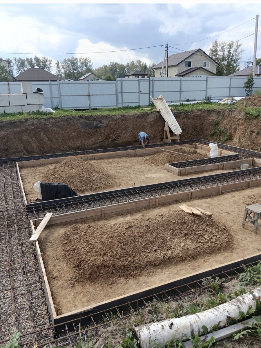 Фото автора,  Делаем армирование ленты под блоки фбс.