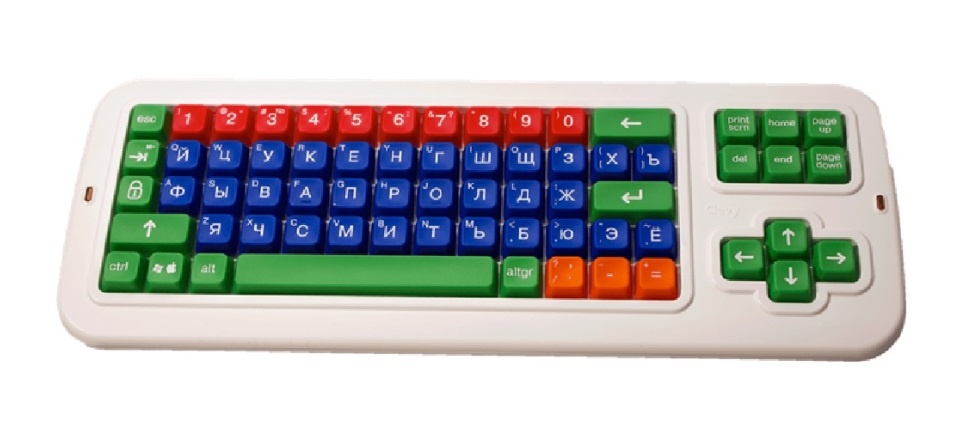 Адаптированные клавиатуры – обязательный компонент рабочих мест учащихся с нарушениями опорно-двигательного аппарата.