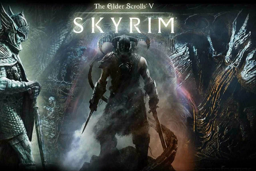 Обложка игры "The Elder Skrolls V: Skyrim". Изображение взято из открытых источников