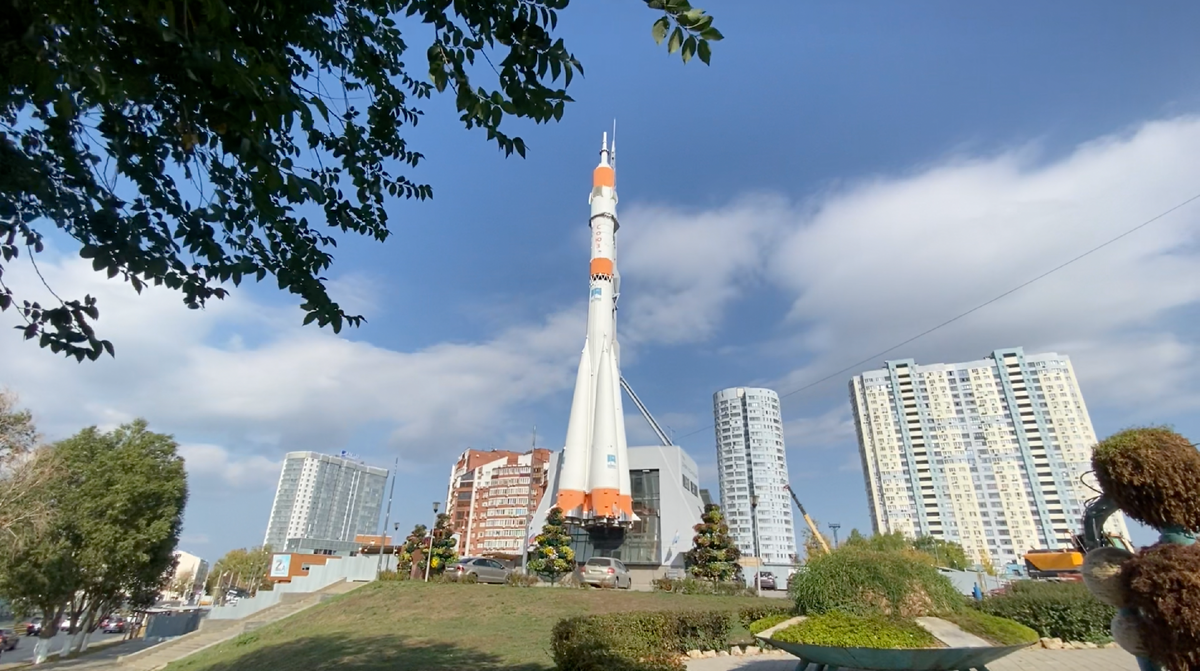 Ракета прямо в центре Самары