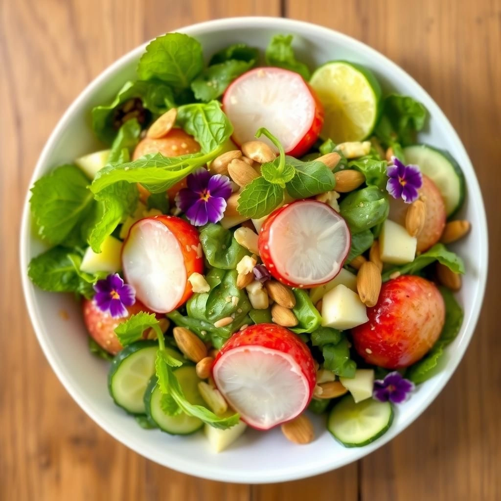 Салат с личи