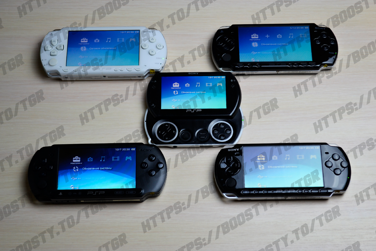 Абсолютно все версии PSP на одном фото