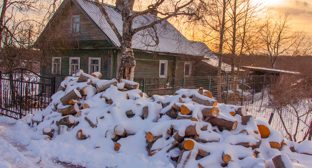 Весна в деревне