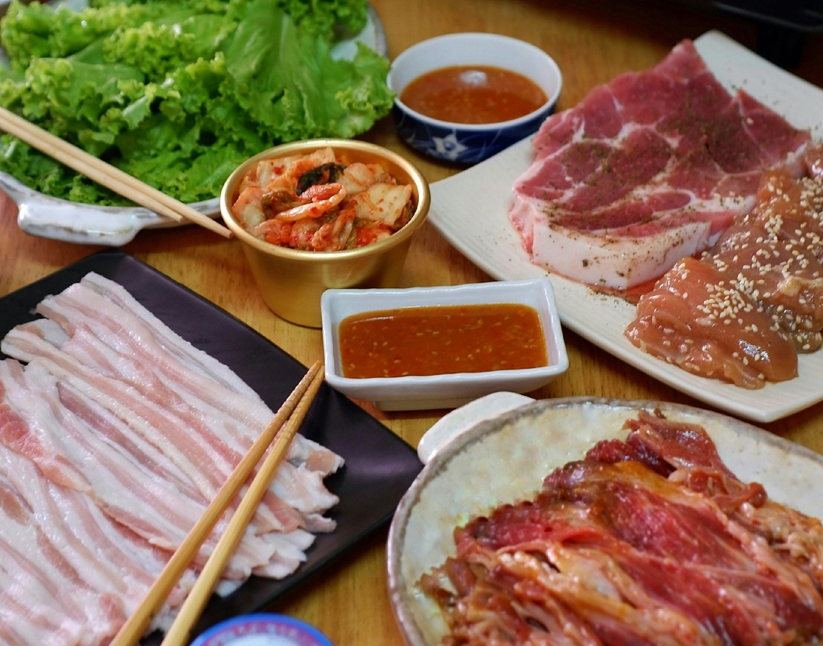 Самгёпсаль – толстые ломтики свиной грудки