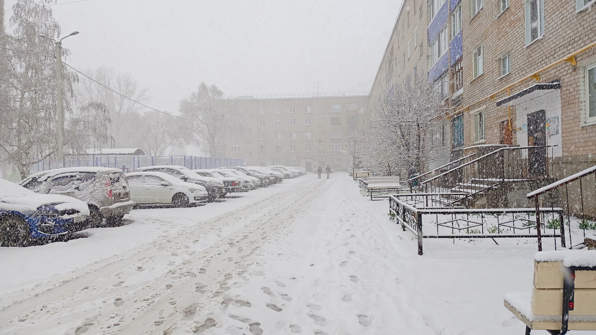 Мокрый снег в лицо и ветер...