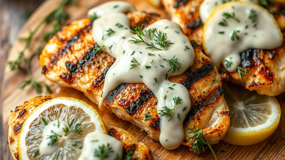 Куриная грудка с соусом