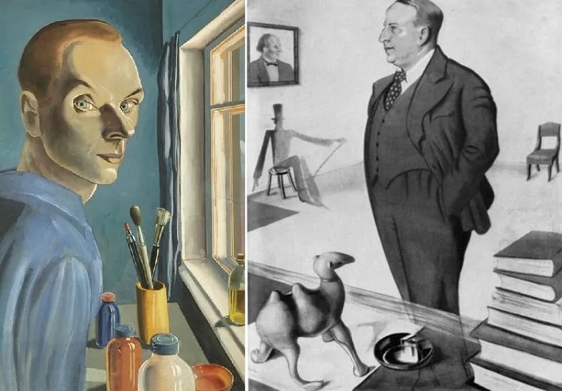 Автопортрет Акимова и портрет Шварца кисти Акимова