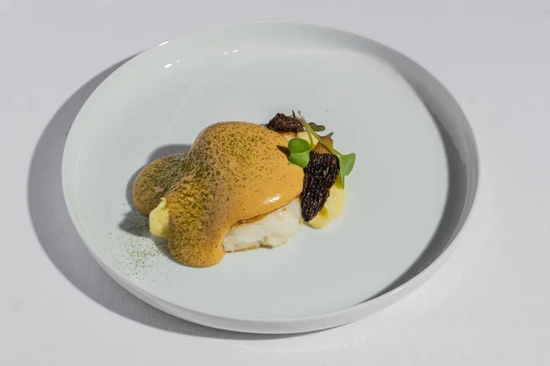 Фото: Рагу из черноморского рапана со сморчками в «Баран-Рапан»