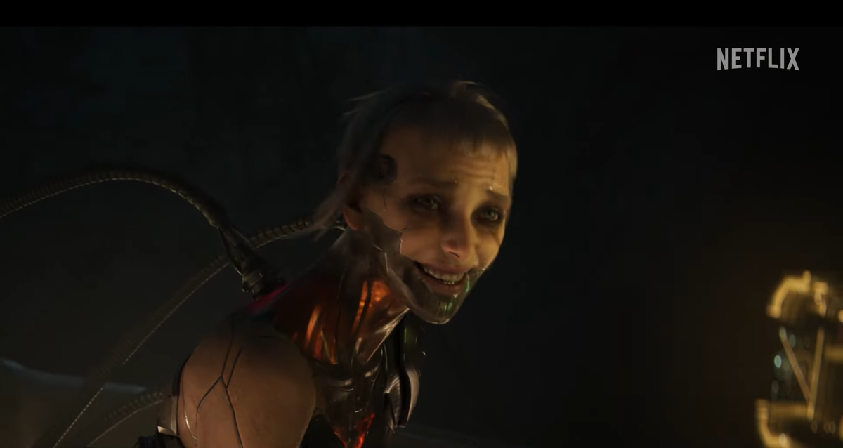     Кадр из трейлера «Любовь, смерть и роботы»