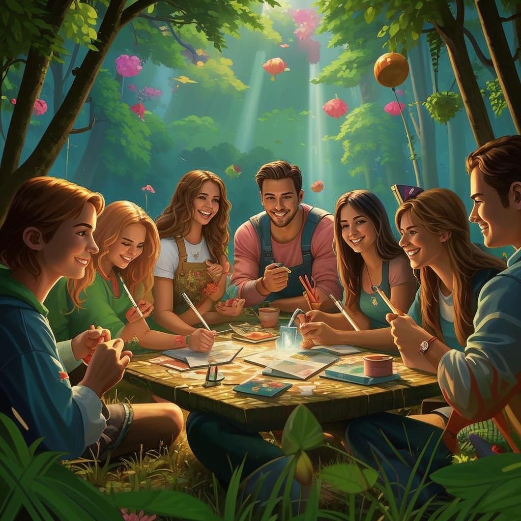 «Светик и Неделя Искусств: Волшебство Творчества в Лесу»