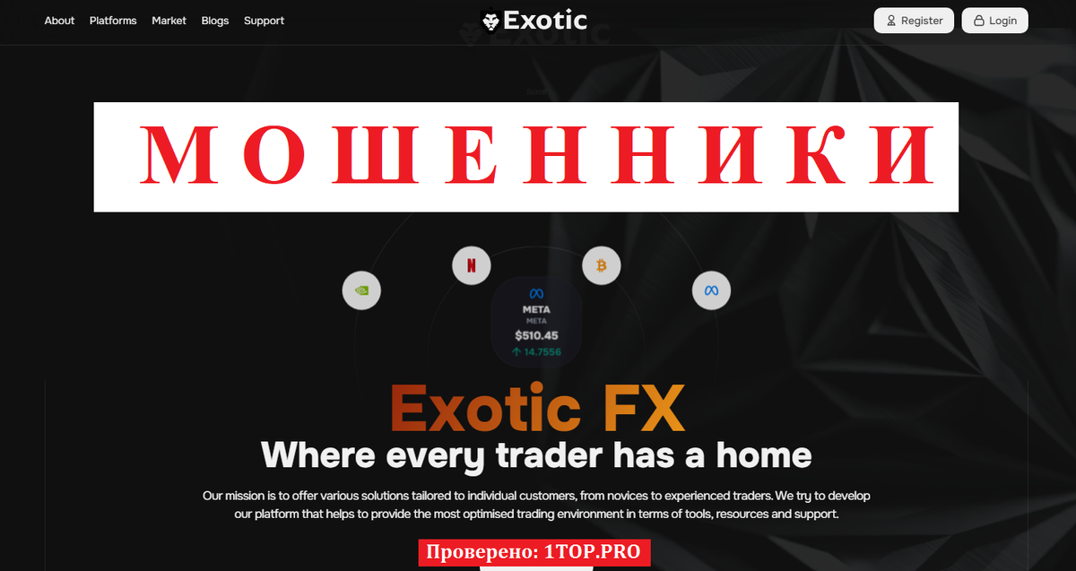 Exotic FX: разоблачение сомнительного брокера с фальшивыми обещаниями 