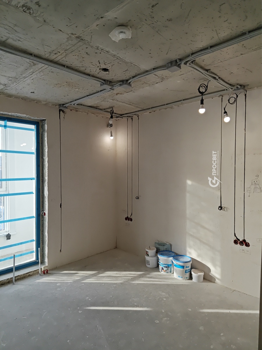 ЖК Скворцы, черновой электромонтаж