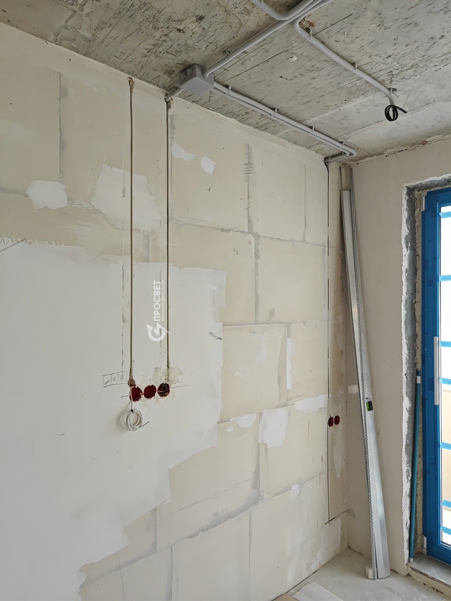 ЖК Скворцы, черновой электромонтаж