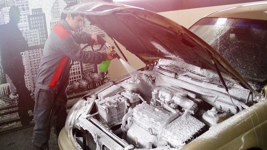 Мойка двигателя 