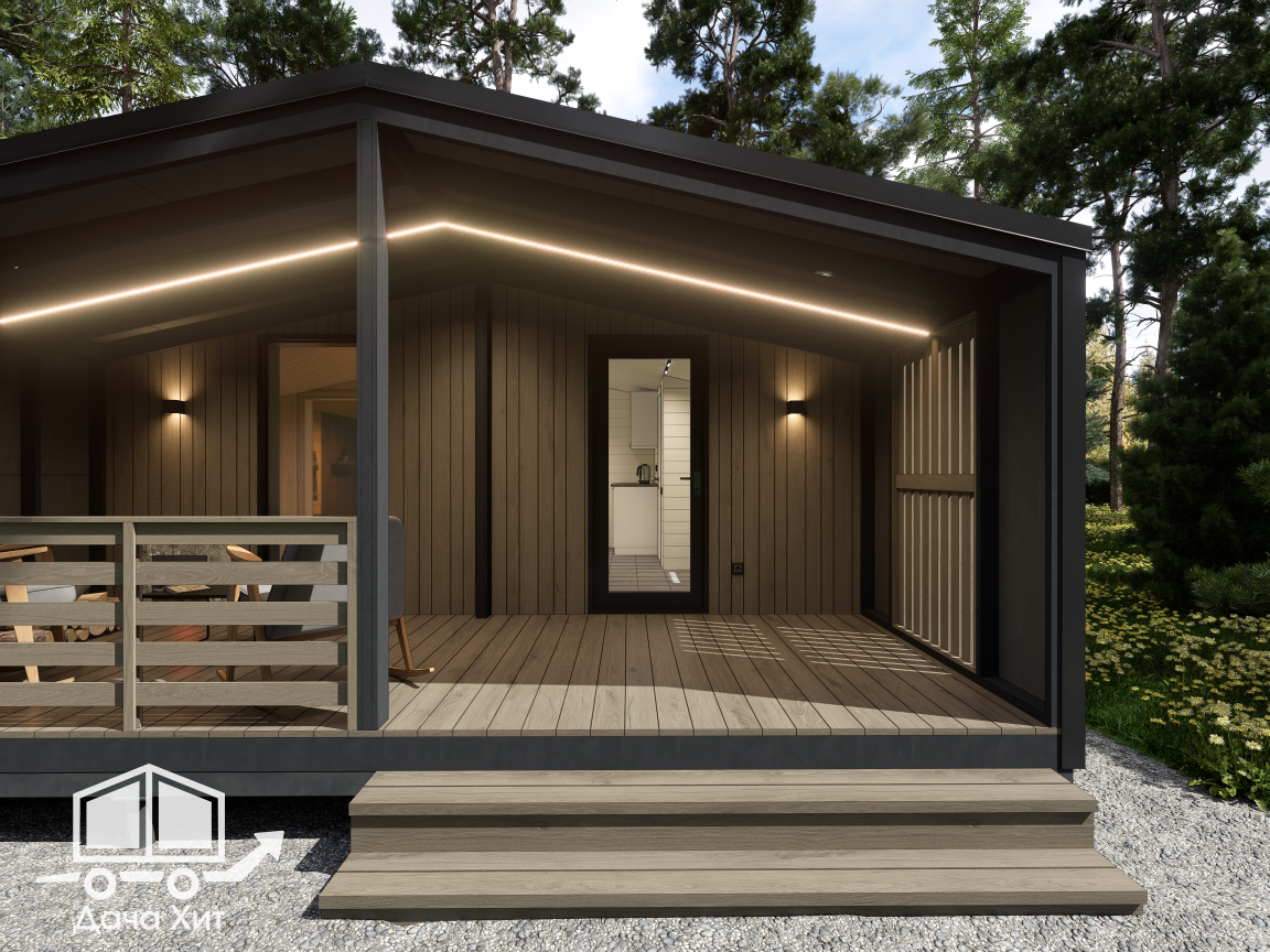 Модульная баня Корица от компании Дача Хит