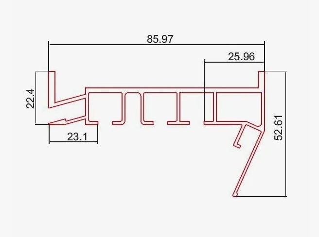 Габариты ПК 15 профиля для натядного потолка 