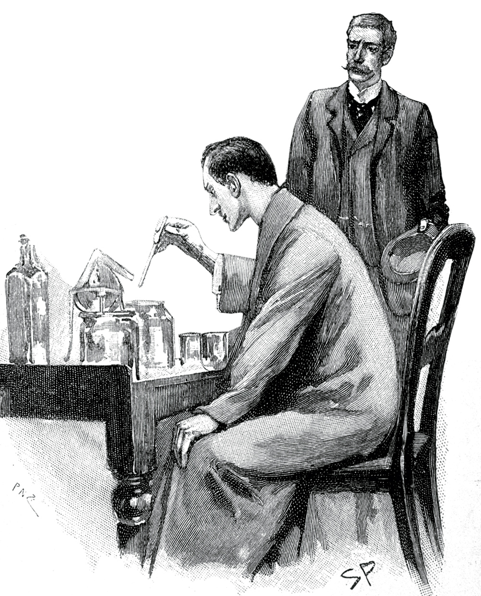 Холмс и Ватсон на рисунке Сиднее Пэджетта