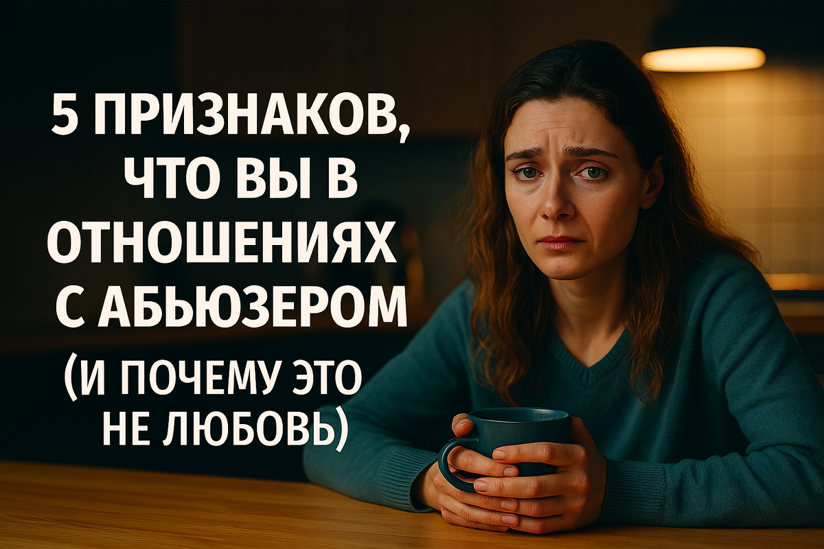 5 признаков, что ты живёшь с абьюзером (и называешь это любовью)