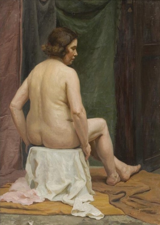 Б.В.Щербаков. Натурщица сидящая. 1935. НИМ РАХ.