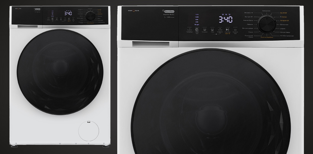 Стиральная машина KRONA RHENE MAX WHITE 1400 9K WM