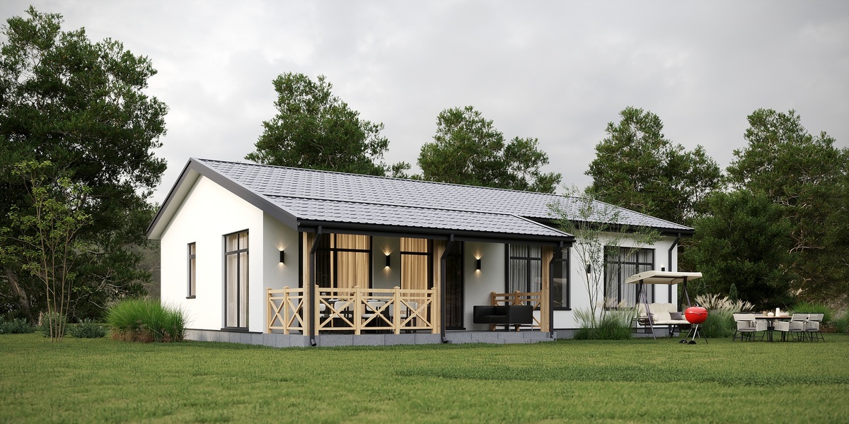 Одноэтажный дом "Оптима" общей площадью 129, 30 кв.м