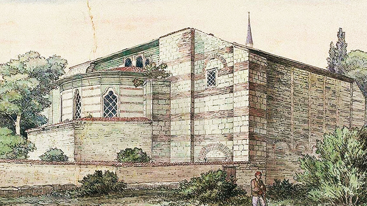 Студийский монастырь в Константинополе (гравюра XIX века)