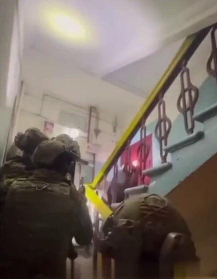 Кадры задержания