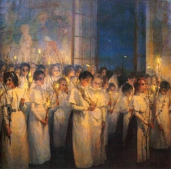 Серафима Блонская — Девочки. Вербное воскресение. 1900 г.