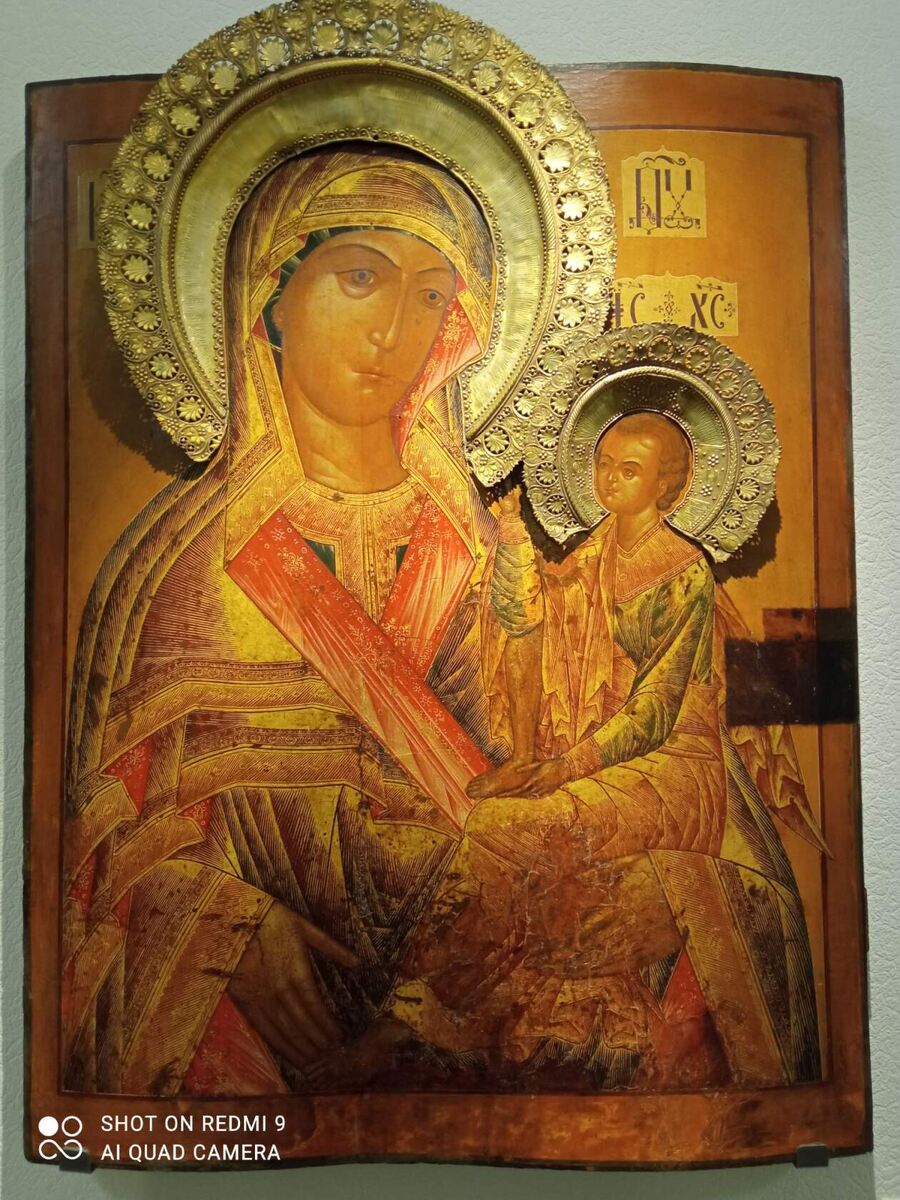 Шедевр иконописи. Экспонат Государственного музея палехского искусства. Фото автора.