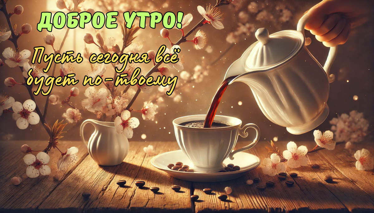 Доброе утро! Пусть сегодня всё будет по-твоему!