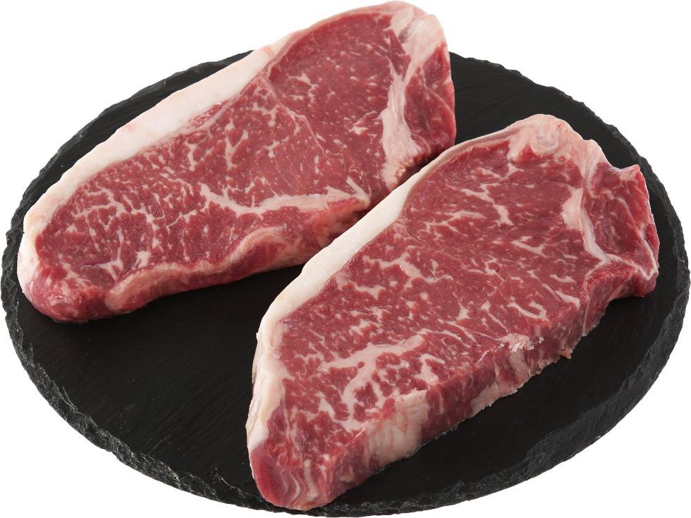 Стейк Стриплойн из мраморной говядины Prime Black Angus