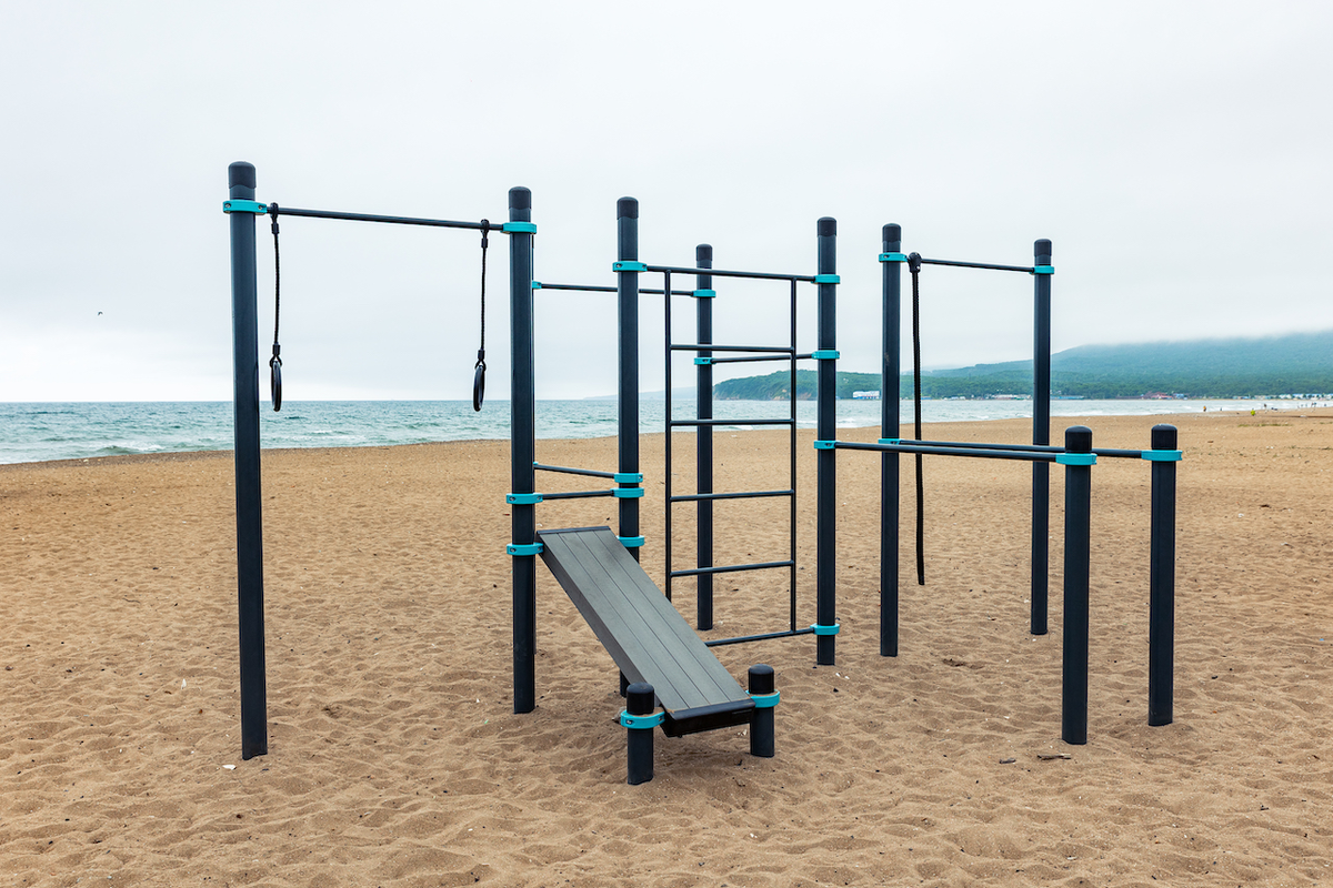 Такой площадки вполне будет достаточно для тренировок на отдыхе.