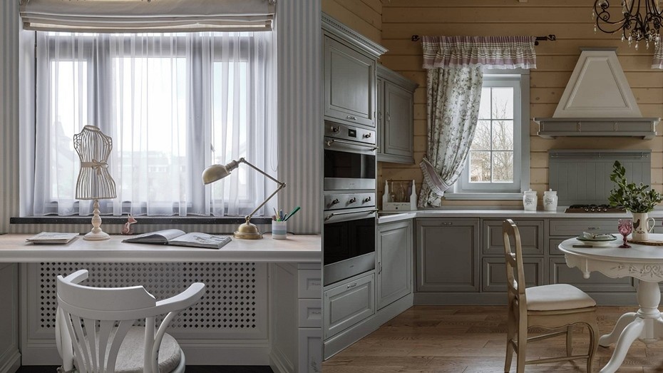 Слева проект Арины и Павла Оболенских. Справа фото из соцсети дизайнера spacedesign34