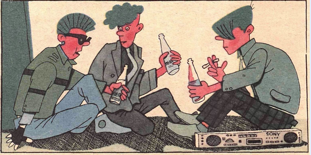 Художник А.Полухин журнал "Крокодил" №13 1987