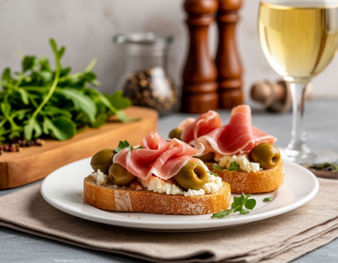 Бутерброд с пармской ветчиной