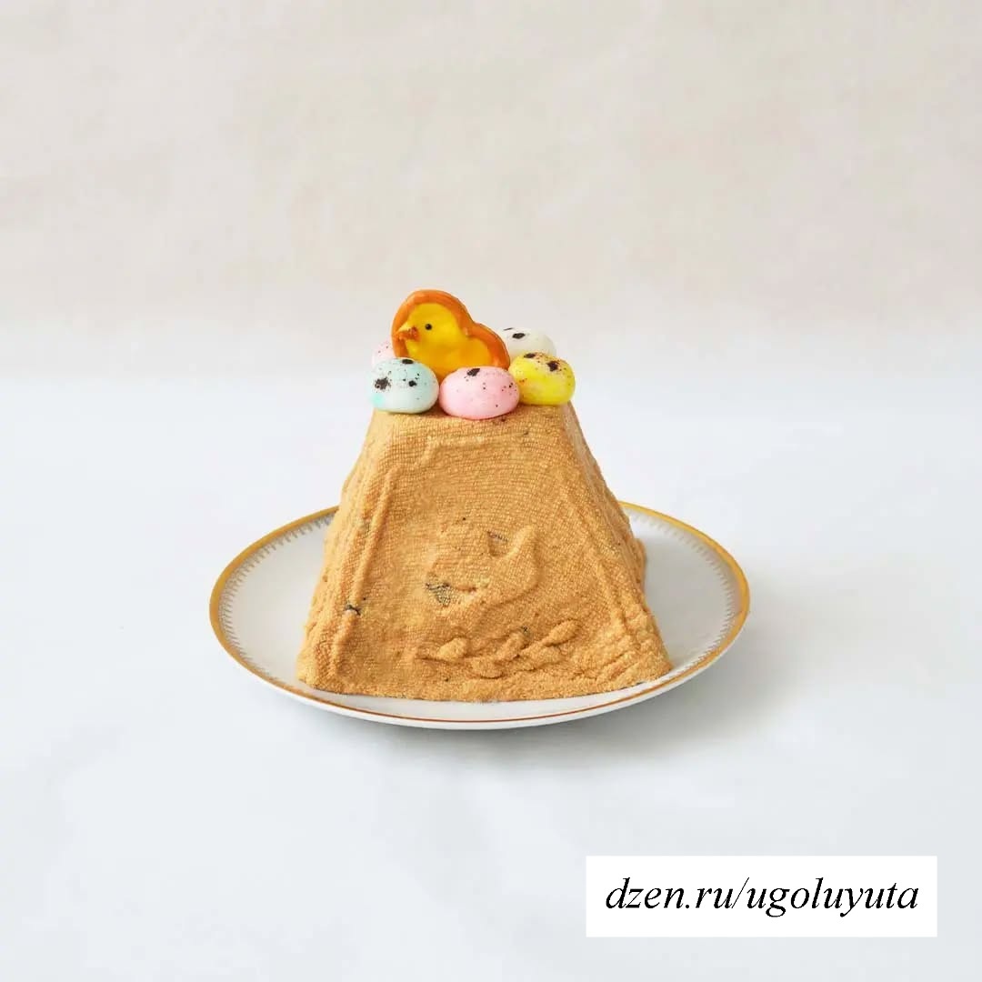 Карамельная творожная пасха