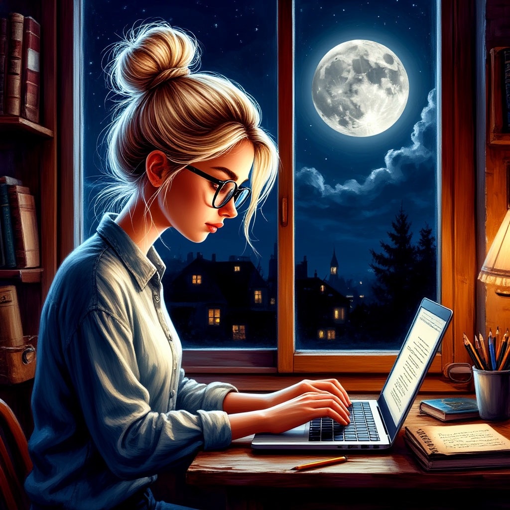 Кофе и лунный свет — мои соавторы.  