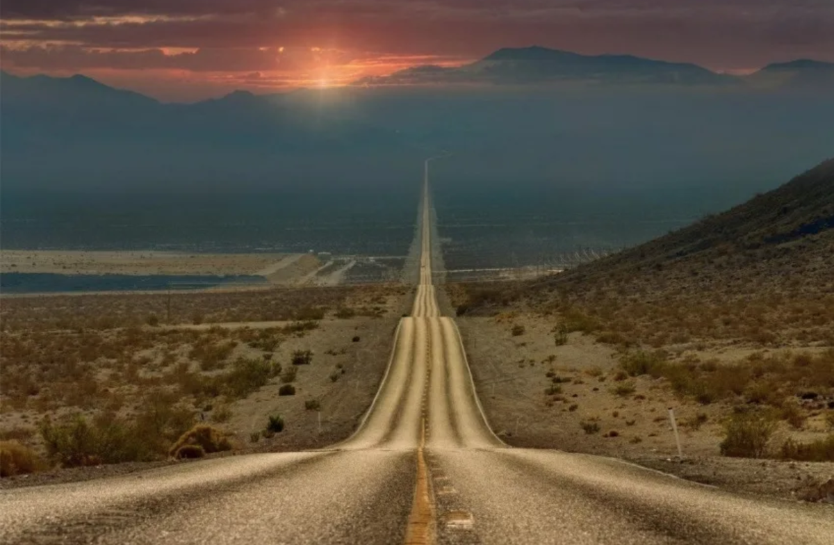 Только лес по бокам был. И менее красиво было.