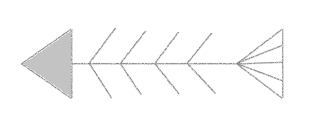 Скелет рыбы для работы с приёмом "fish bown"