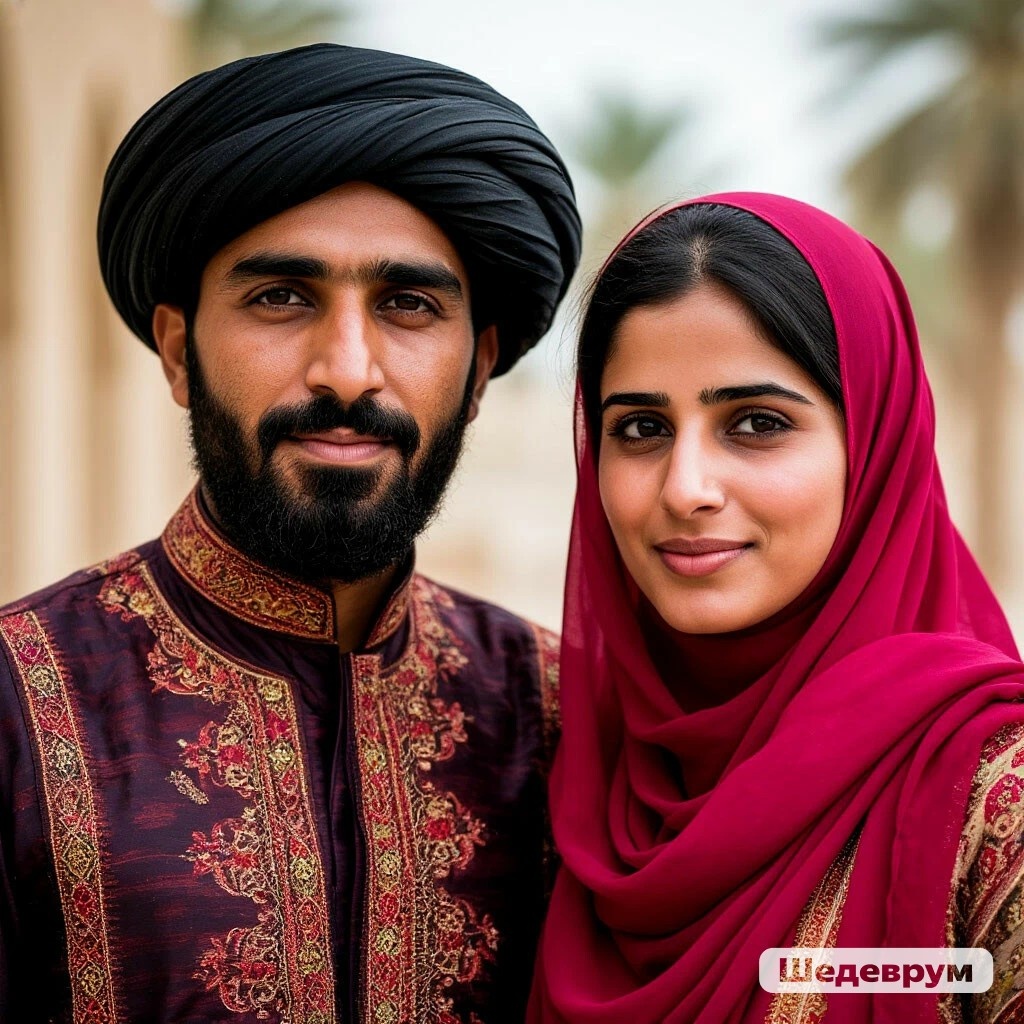 Муж и жена Омана.