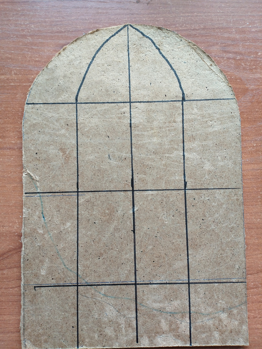 Сделала разметку будущей клетки. 