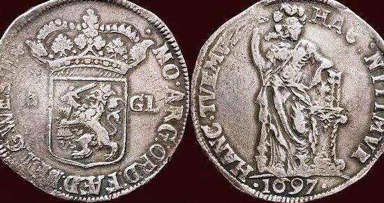  Гульден 1697 года.Фото из интернета