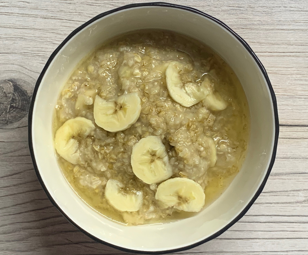 Овсяная каша с бананом!