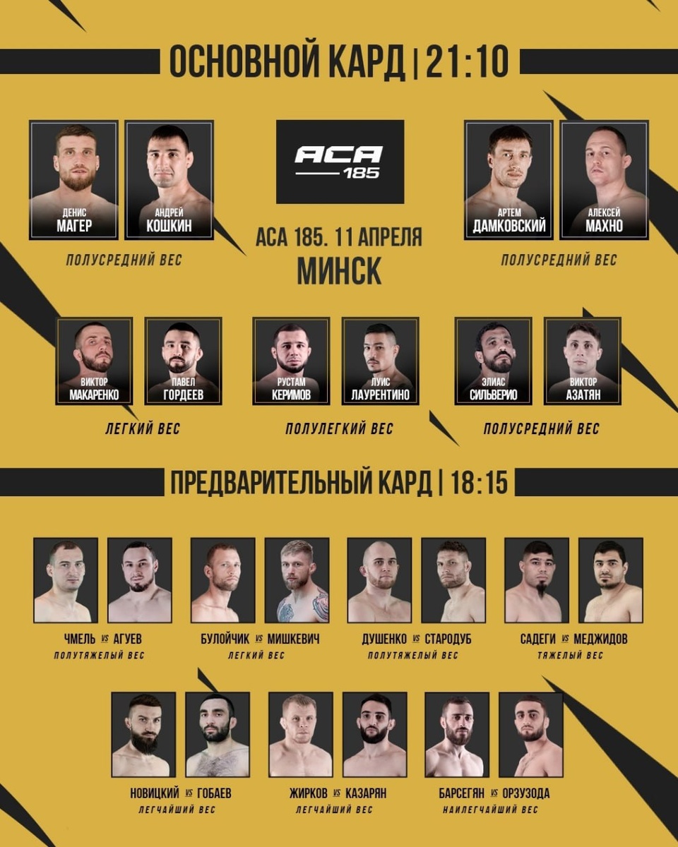 Актуальный кард АСА 185