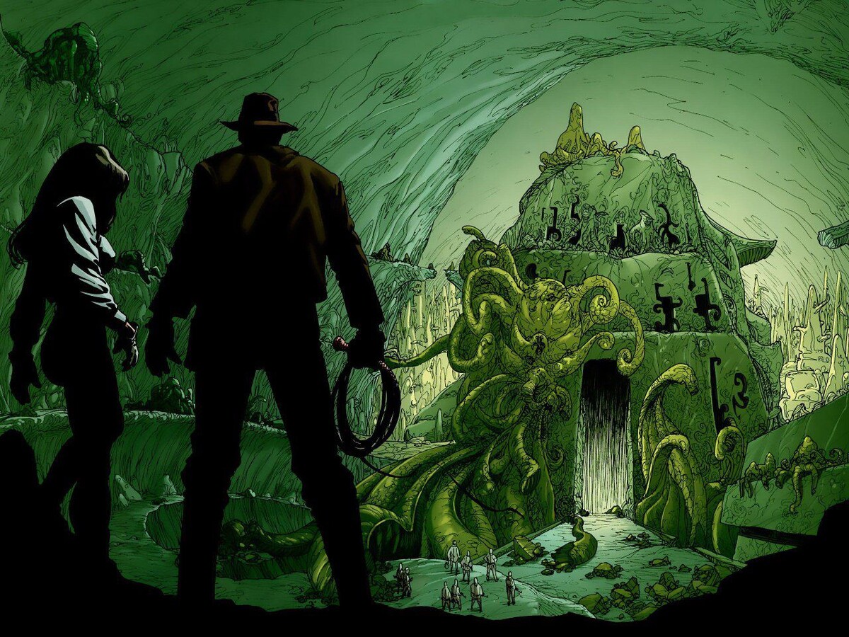 Кадр из комикса «Индиана Джонс и гробница богов»