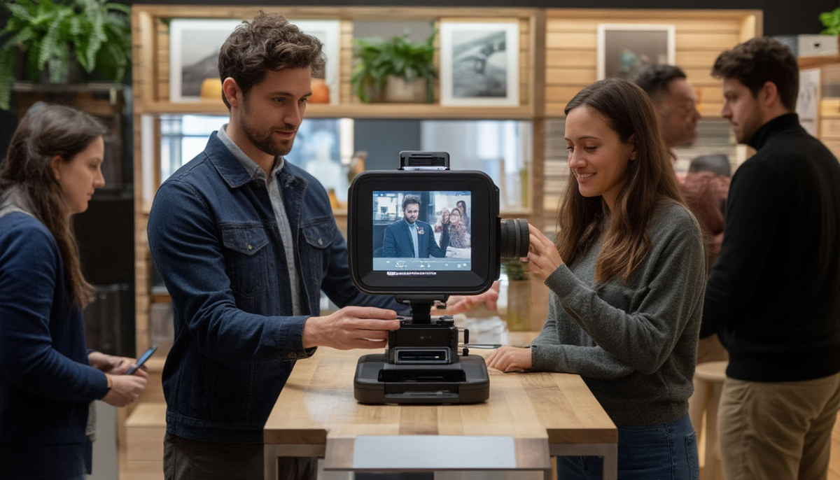 Бабоискатель на презентации.