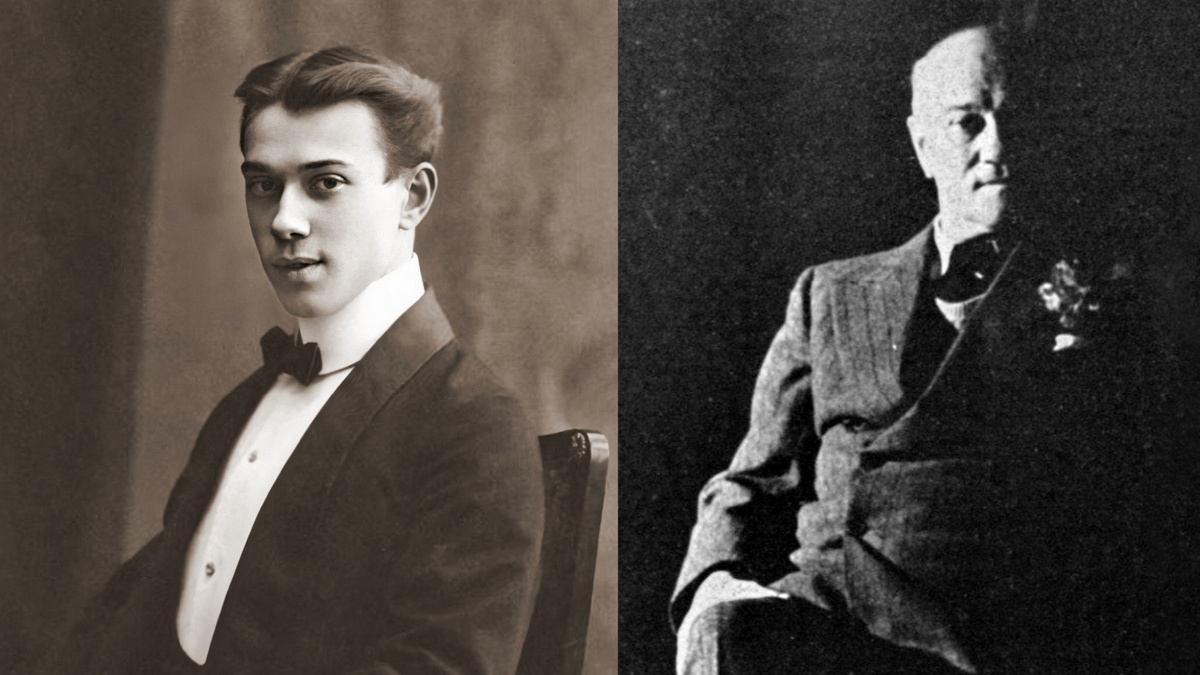 Вацлав Нижинский в 19 лет в 1908 г. и за несколько дней до своего ухода - 3 апреля 1950 г.