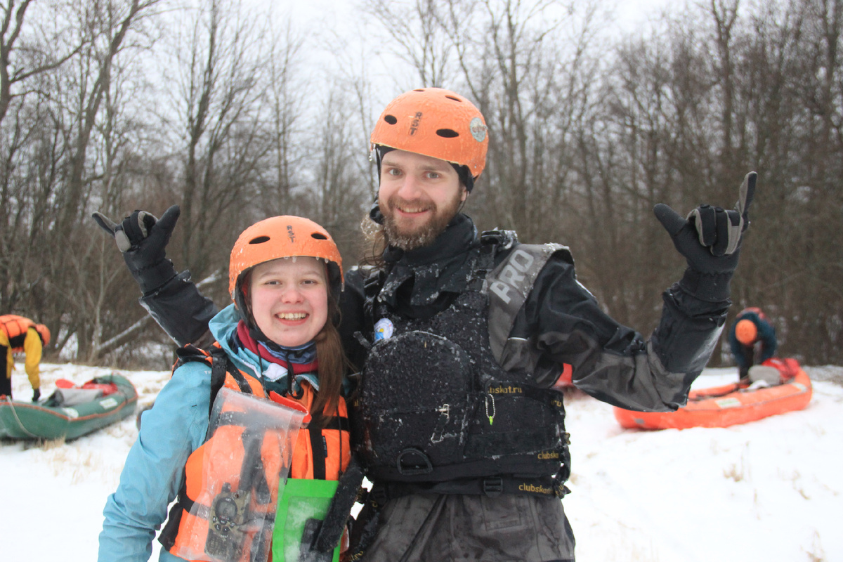 Сплав на байдарках в феврале 2020 г